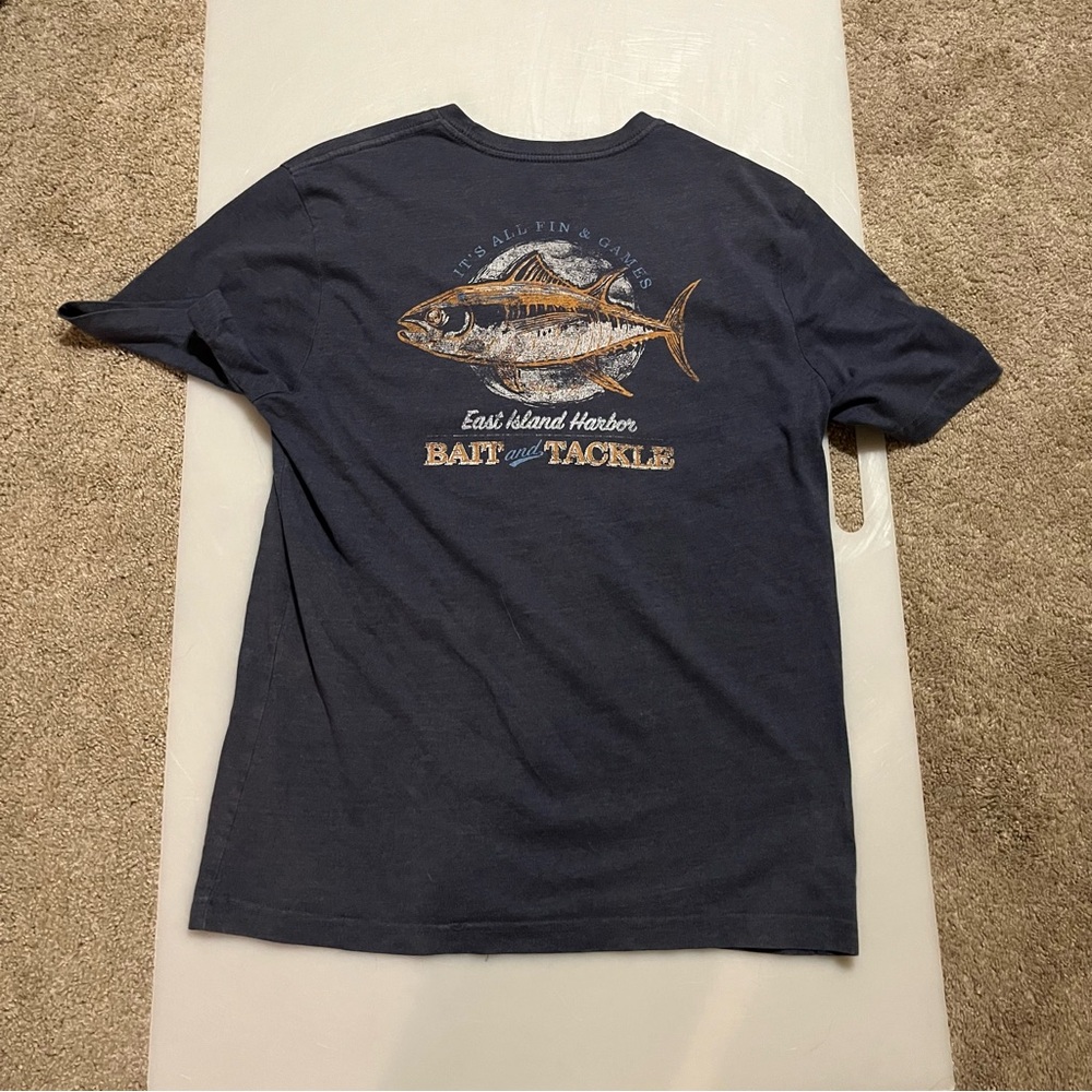 Izod Navy Blue Graphic Tee